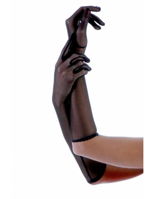 Gants longs en résille