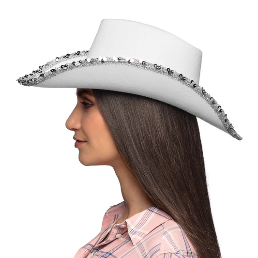 Chapeau cowboy Spark blanc