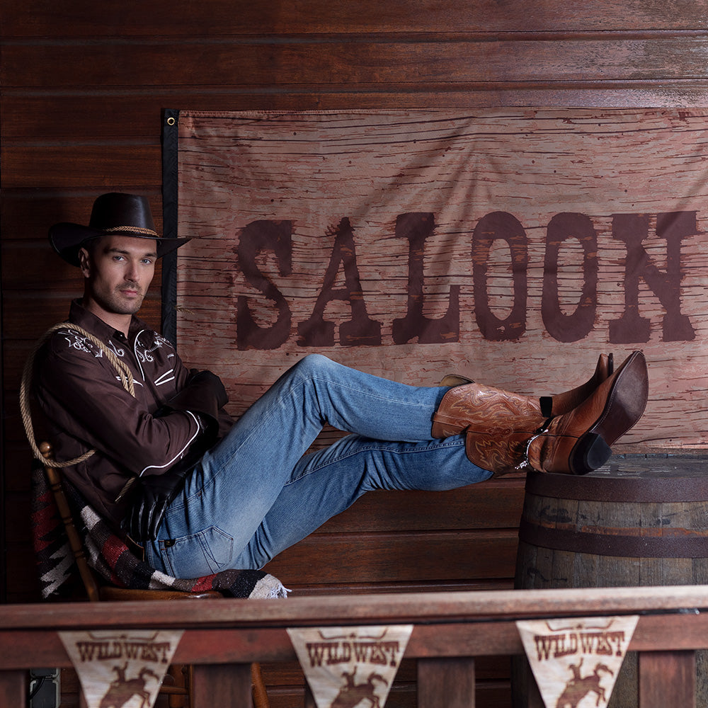 Chemise Western brun