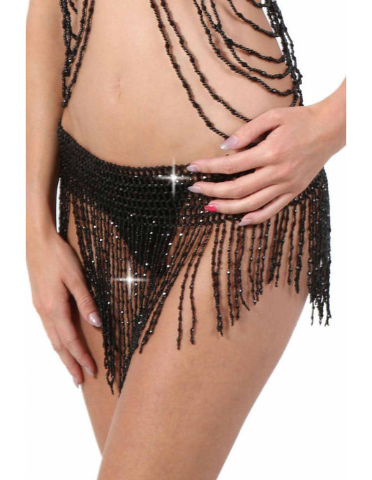 Ceinture frange perle