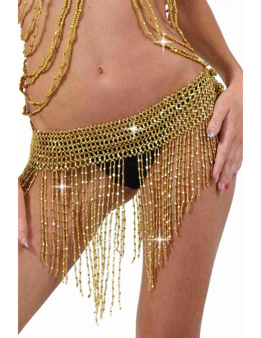 Ceinture frange perle