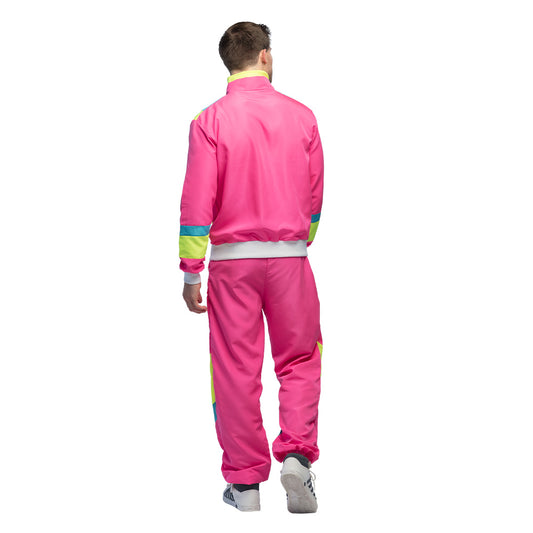 Survêtement Retro homme rose fluo