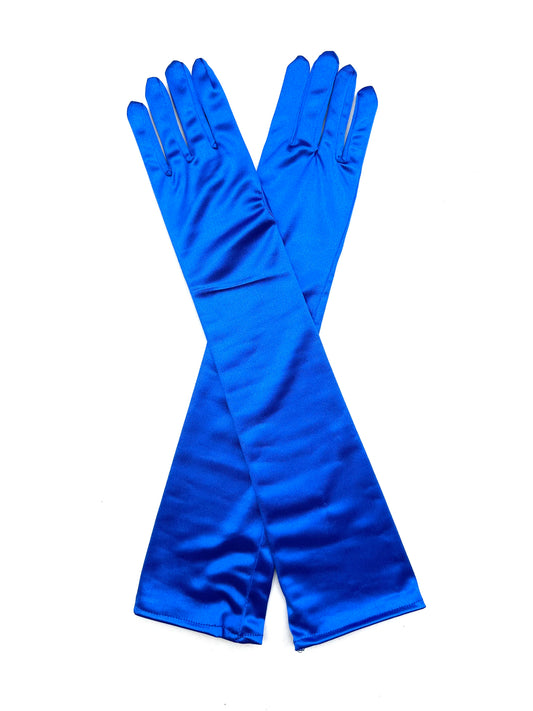 Gants longs Lycra satin