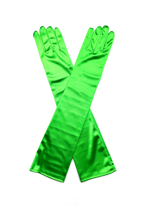 Gants longs Lycra satin
