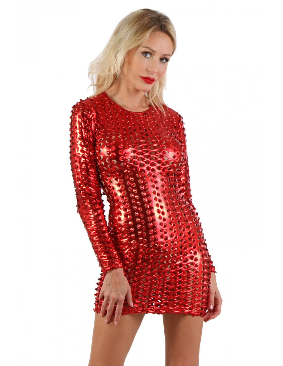 Robe courte lame