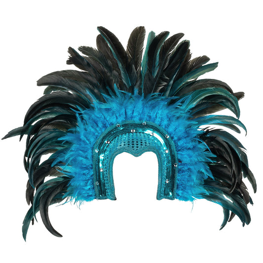 Coiffe Samba turquoise