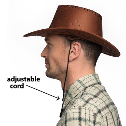 Chapeau cowboy Savanne brun