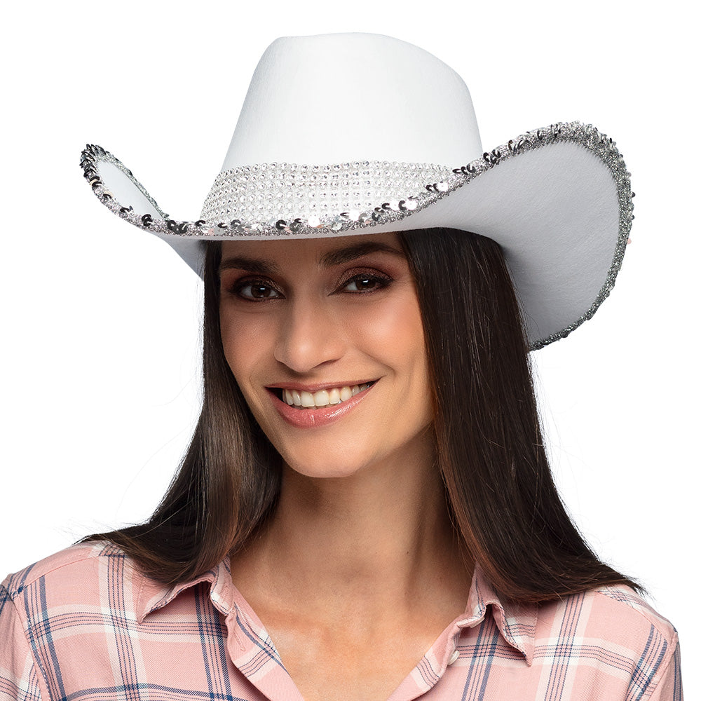 Chapeau cowboy Spark blanc