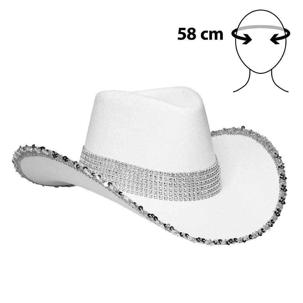 Chapeau cowboy Spark blanc