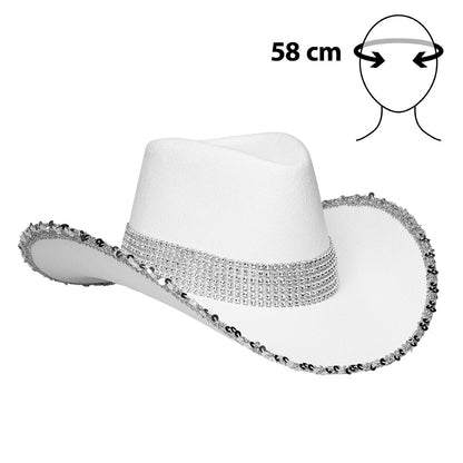 Chapeau cowboy Spark blanc