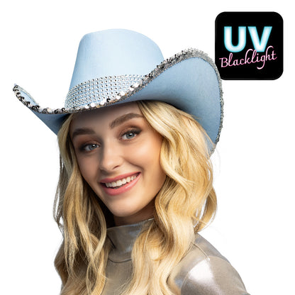 Chapeau cowboy Spark bleu clair