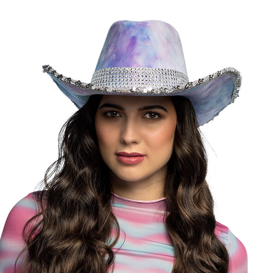 Chapeau cowboy Darling bleu