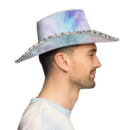 Chapeau cowboy Darling bleu