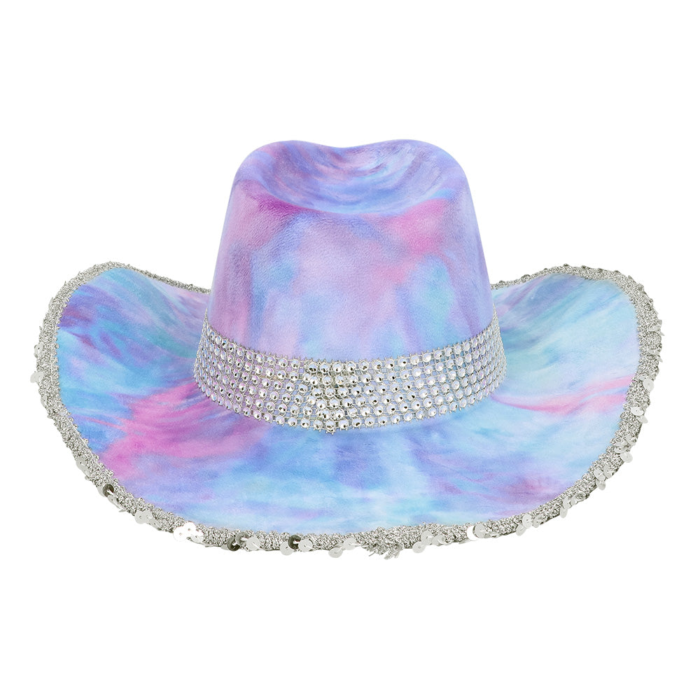 Chapeau cowboy Darling bleu