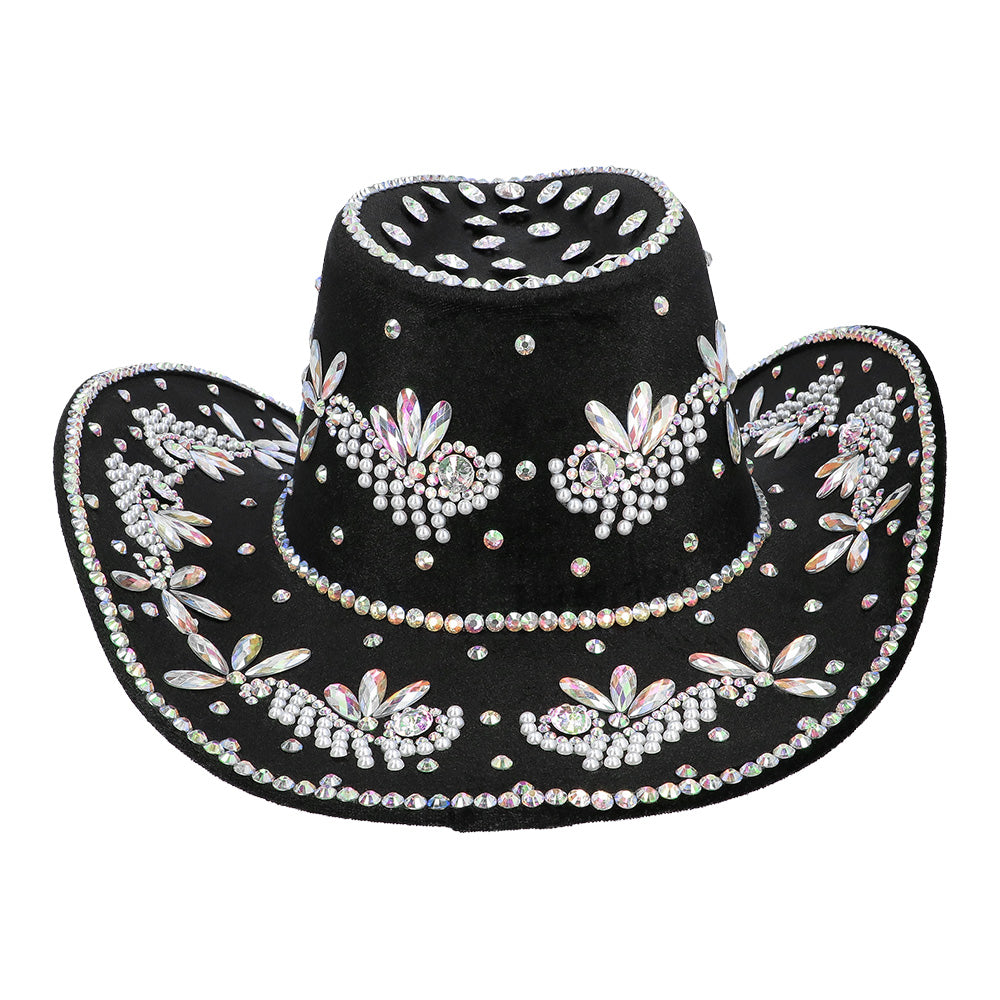Chapeau cowboy Crystal noir
