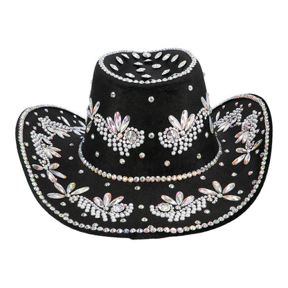 Chapeau cowboy Crystal noir