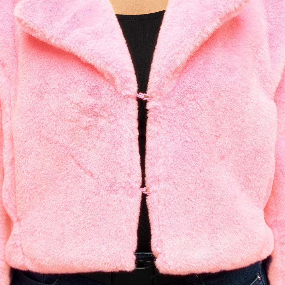 Veston Fluffy rave rose clair