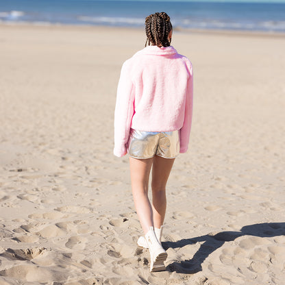 Veston Fluffy rave rose clair