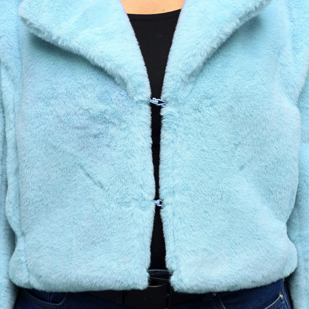 Veston Fluffy rave bleu clair