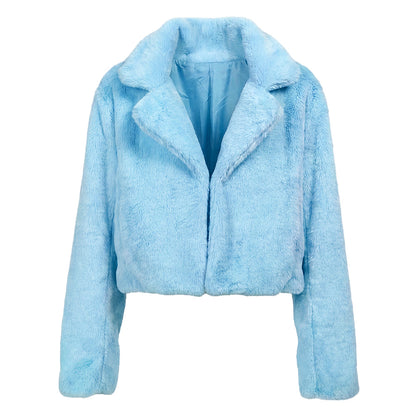 Veston Fluffy rave bleu clair
