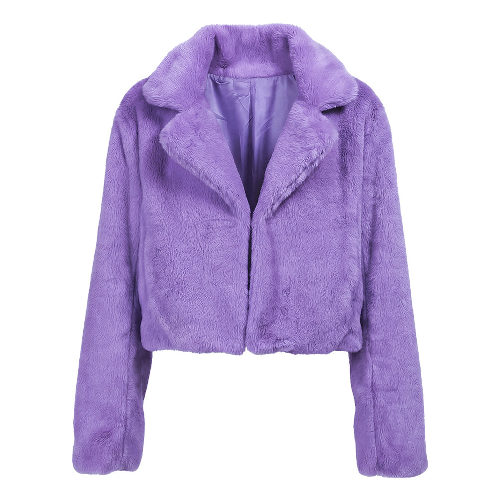 Veston Fluffy rave lilas