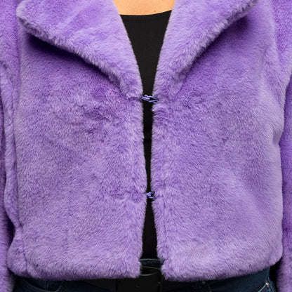 Veston Fluffy rave lilas