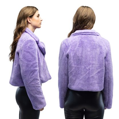Veston Fluffy rave lilas