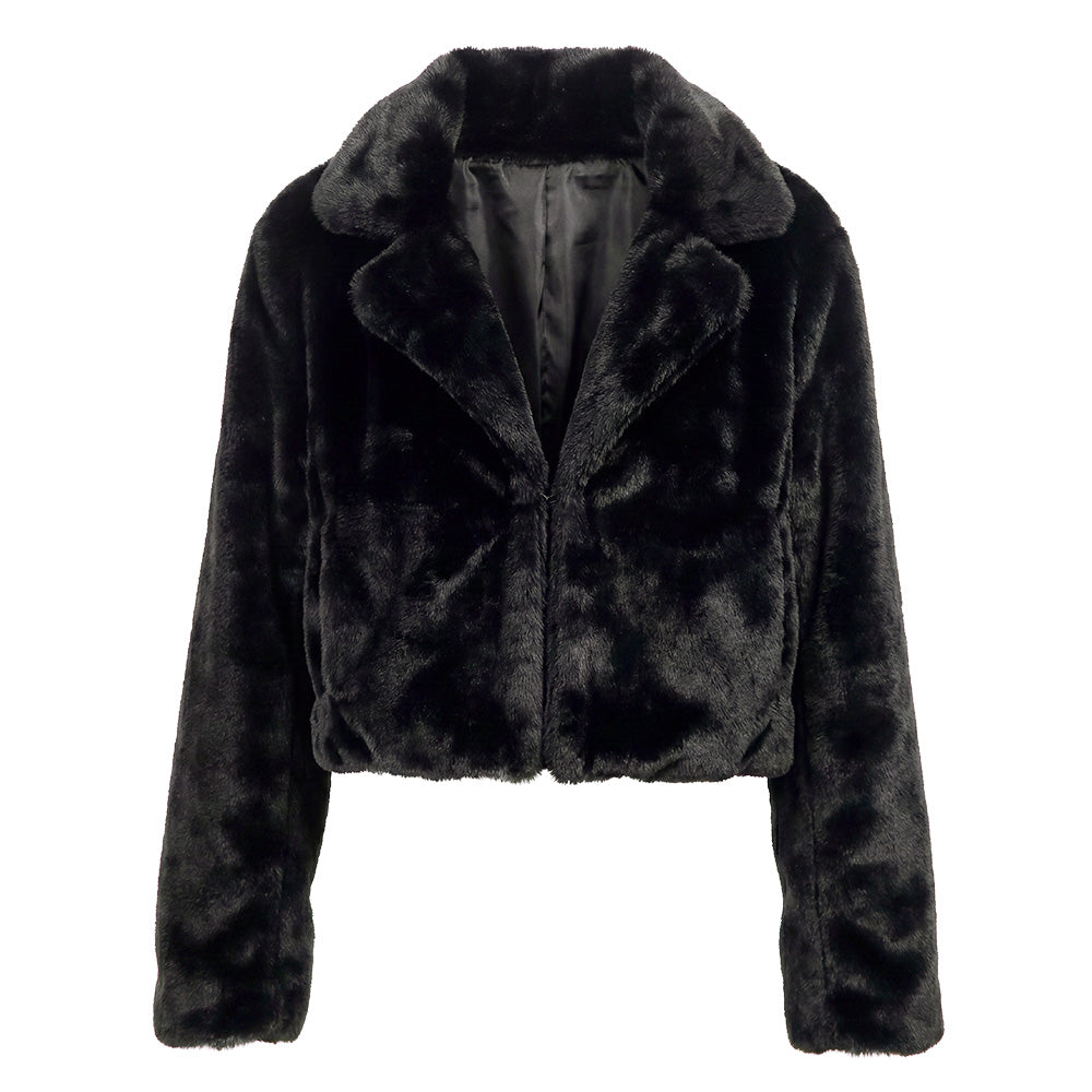 Veston Fluffy rave noire