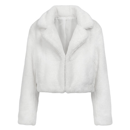 Veston Fluffy rave blanche