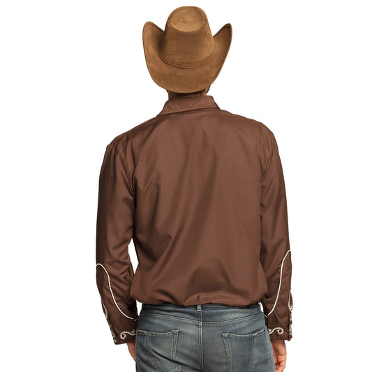 Chemise Western brun