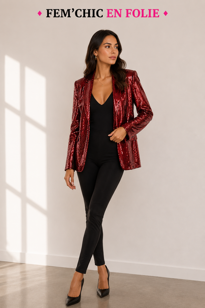 veste paillette axel