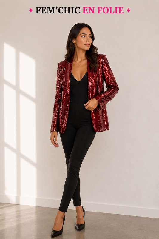 veste paillette axel
